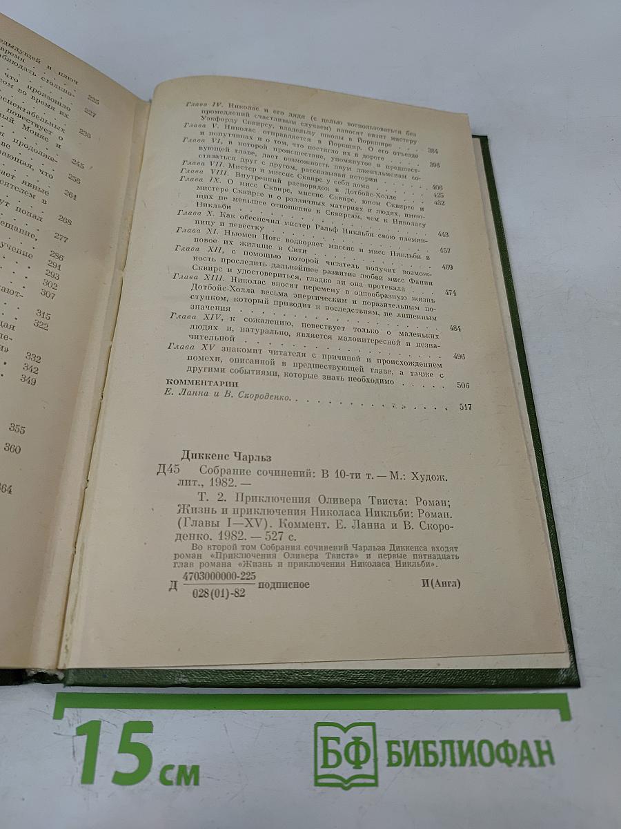 Собрание сочинений. Том второй: Приключения Оливера Твиста, Жизнь и приключения Николаса Никлби (Главы I-XV)
