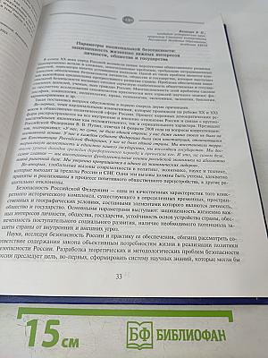 Безопасность личности, общества, государства. Том 1