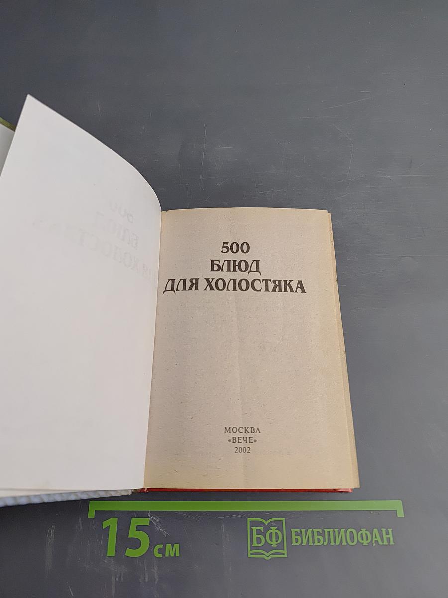 500 блюд для холостяка