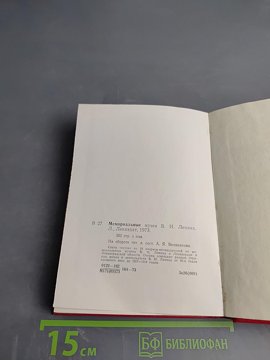 Мемориальные музеи В.И. Ленина