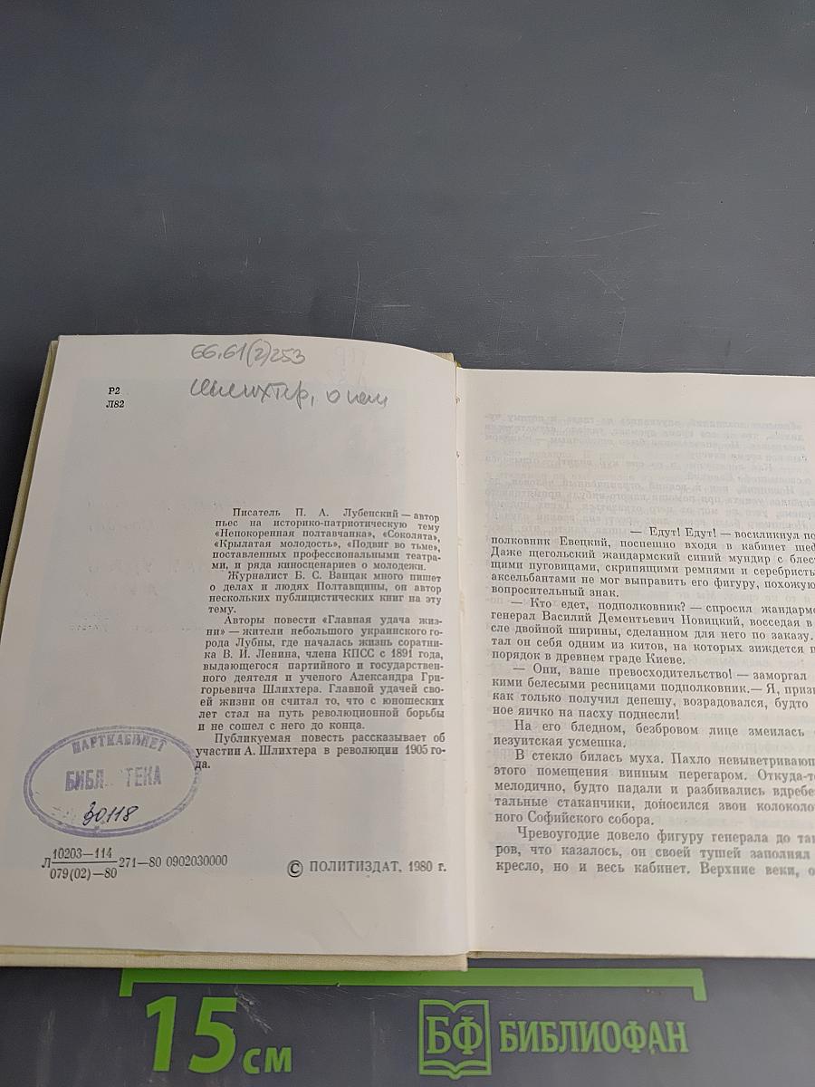 Главная удача жизни