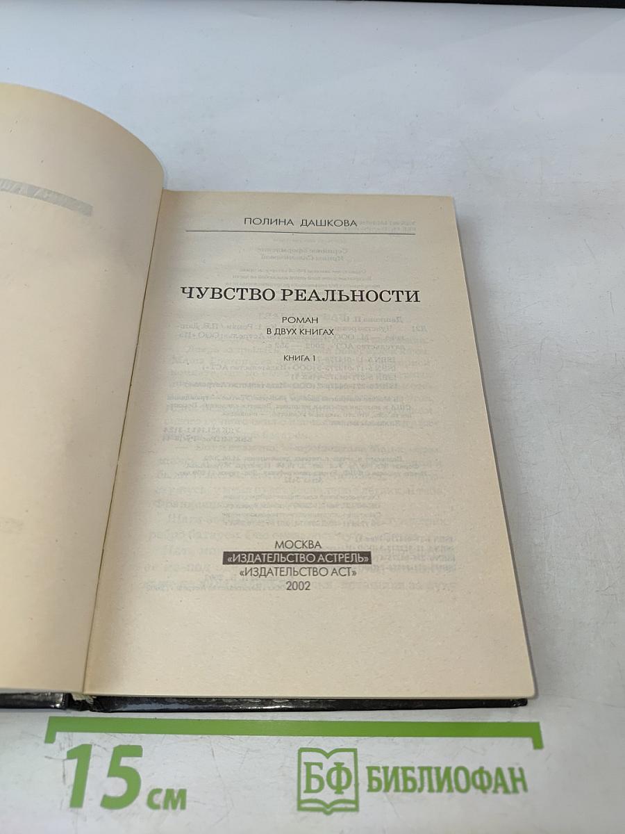 Чувство реальности. Книга 1