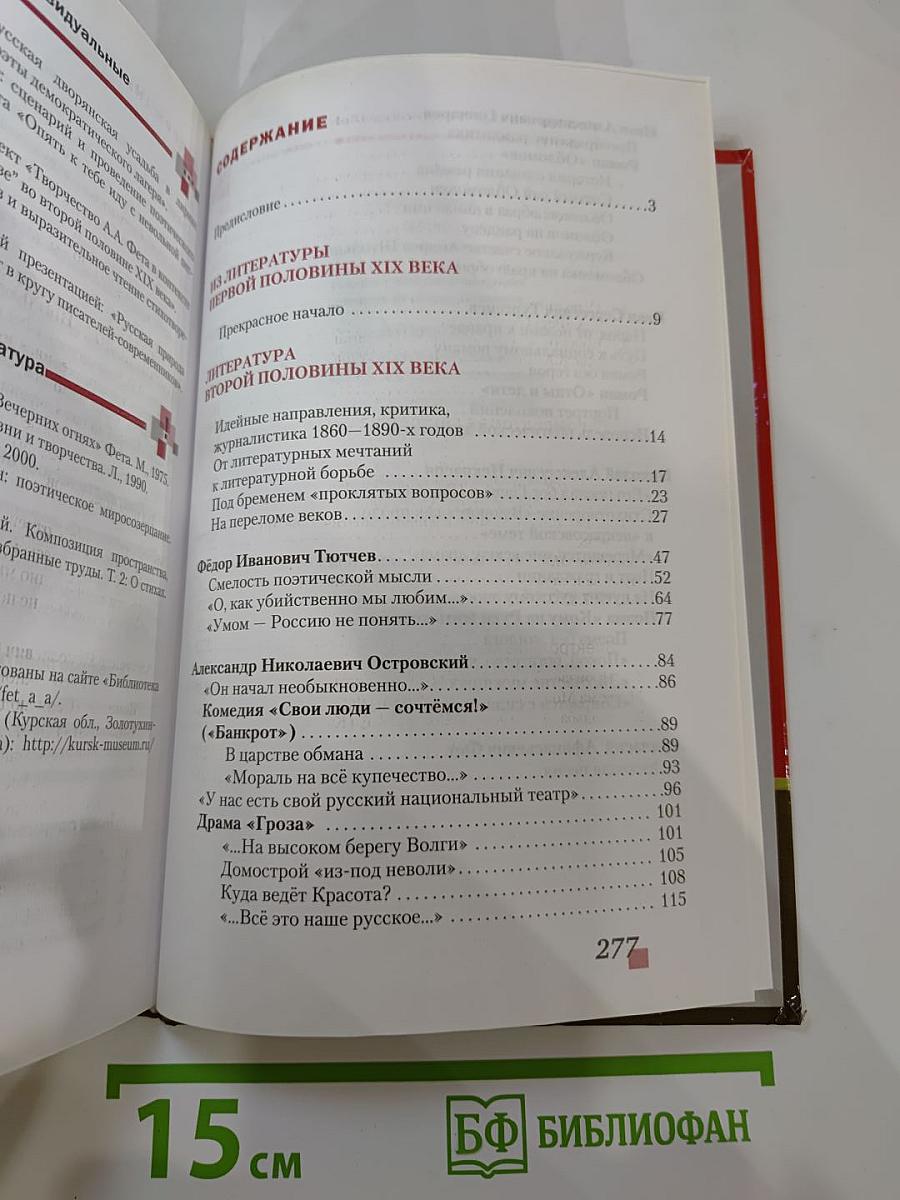 Литература. Учебник для 10 класса, Часть I