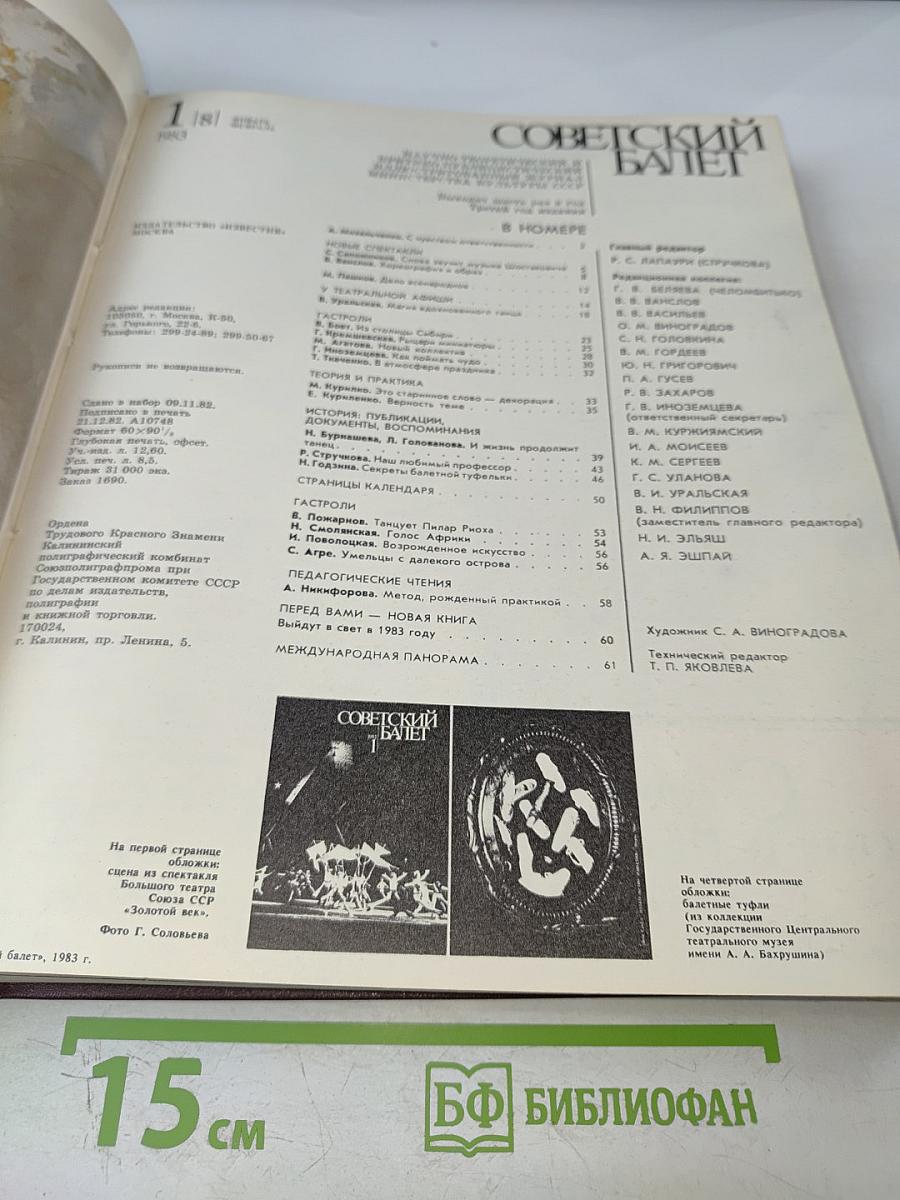 Советский балет. 1983. №1