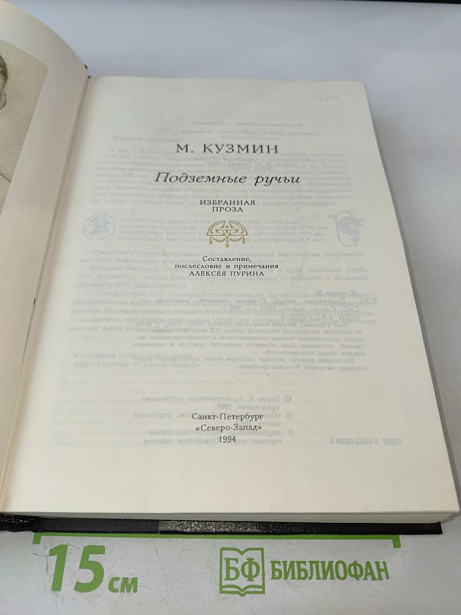 Подземные ручьи. Избранная проза