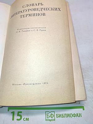 Словарь литературоведческих терминов