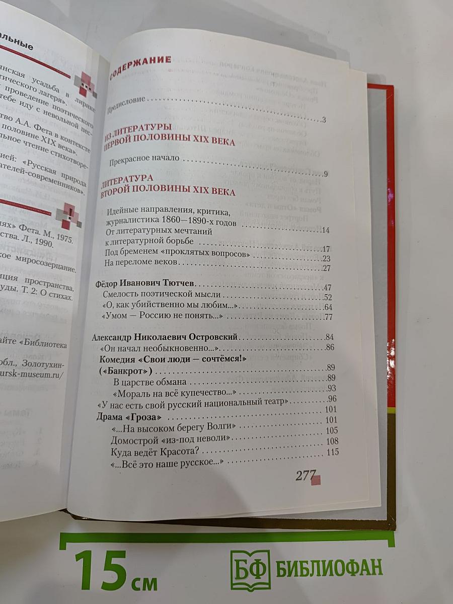 Литература. Учебник для 10 класса, Часть I
