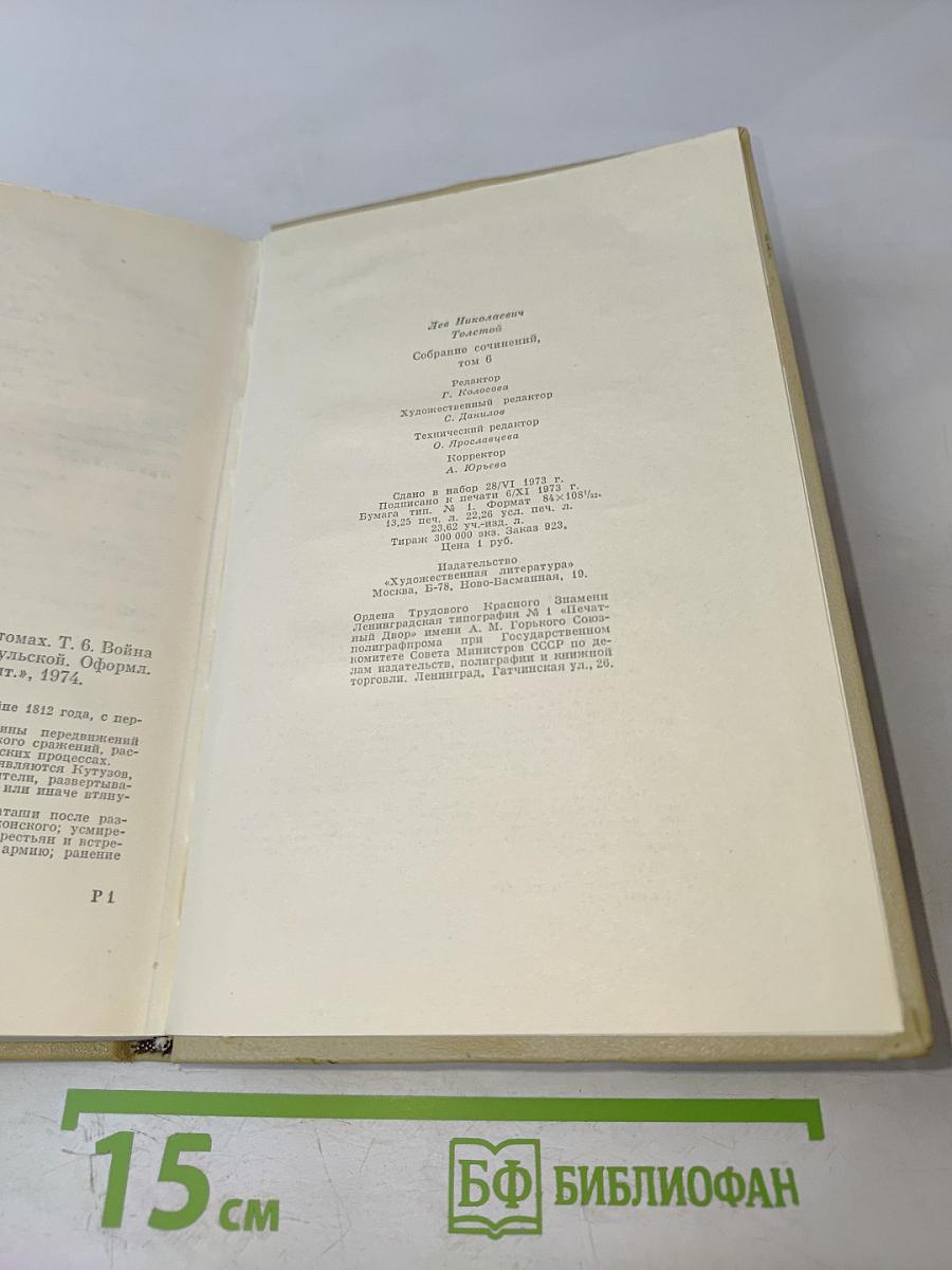 Война и Мир. Том 6