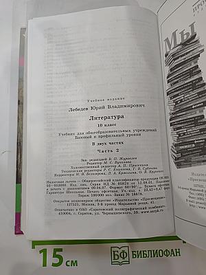 Литература 10 класс, Часть 2