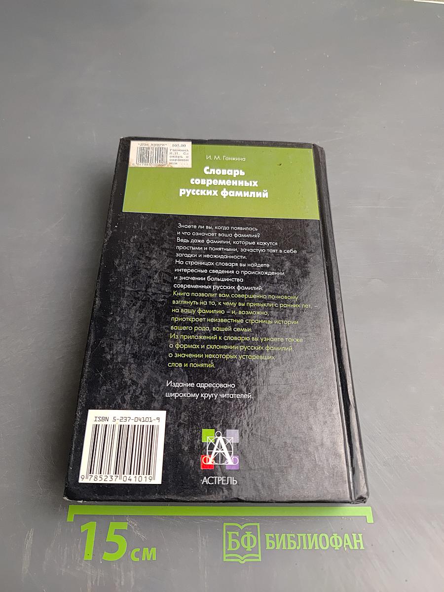 Словарь современных русских фамилий