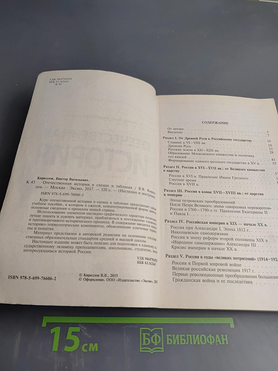 Отечественная история в схемах и таблицах