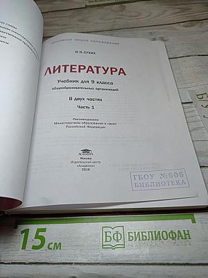 Литература. Учебник для 9 класса. Часть 1