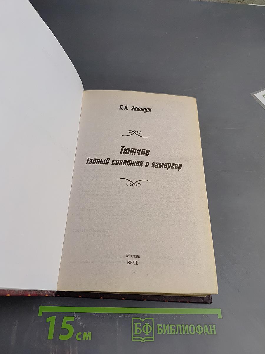 Тютчев Тайный советник и камергер