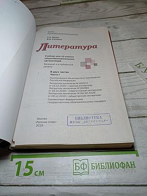 Литература. 10 класс. Часть I