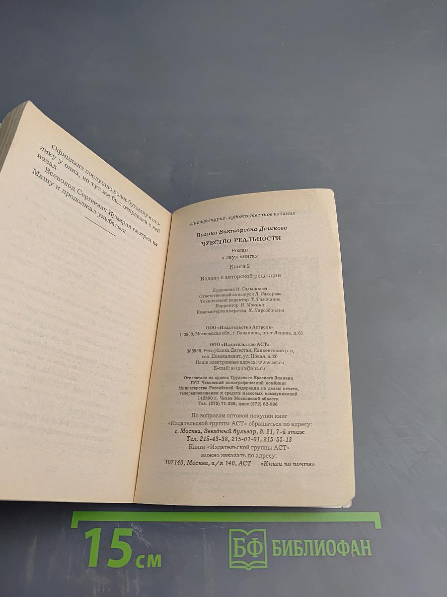 Чувство реальности. Том 2