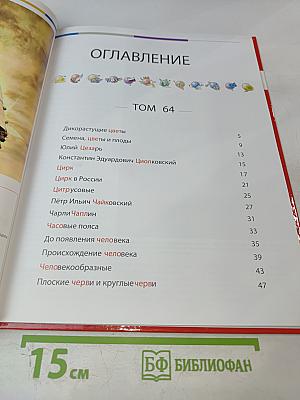 Наш мир от А до Я. Энциклопедия для детей № 64. От дикорастущих цветов до плоских червей и круглых червей