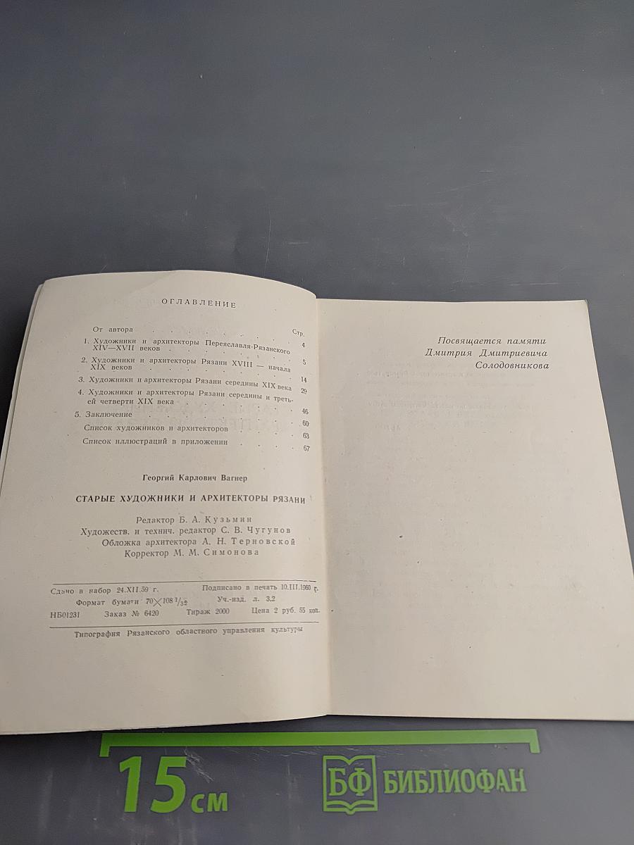 Старые художники и архитекторы Рязани