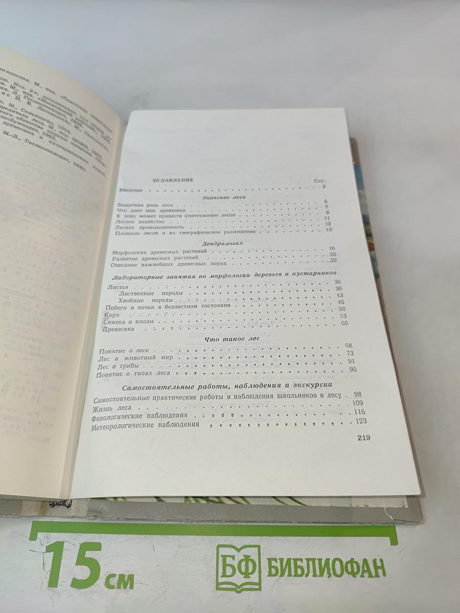 Школьникам о лесе