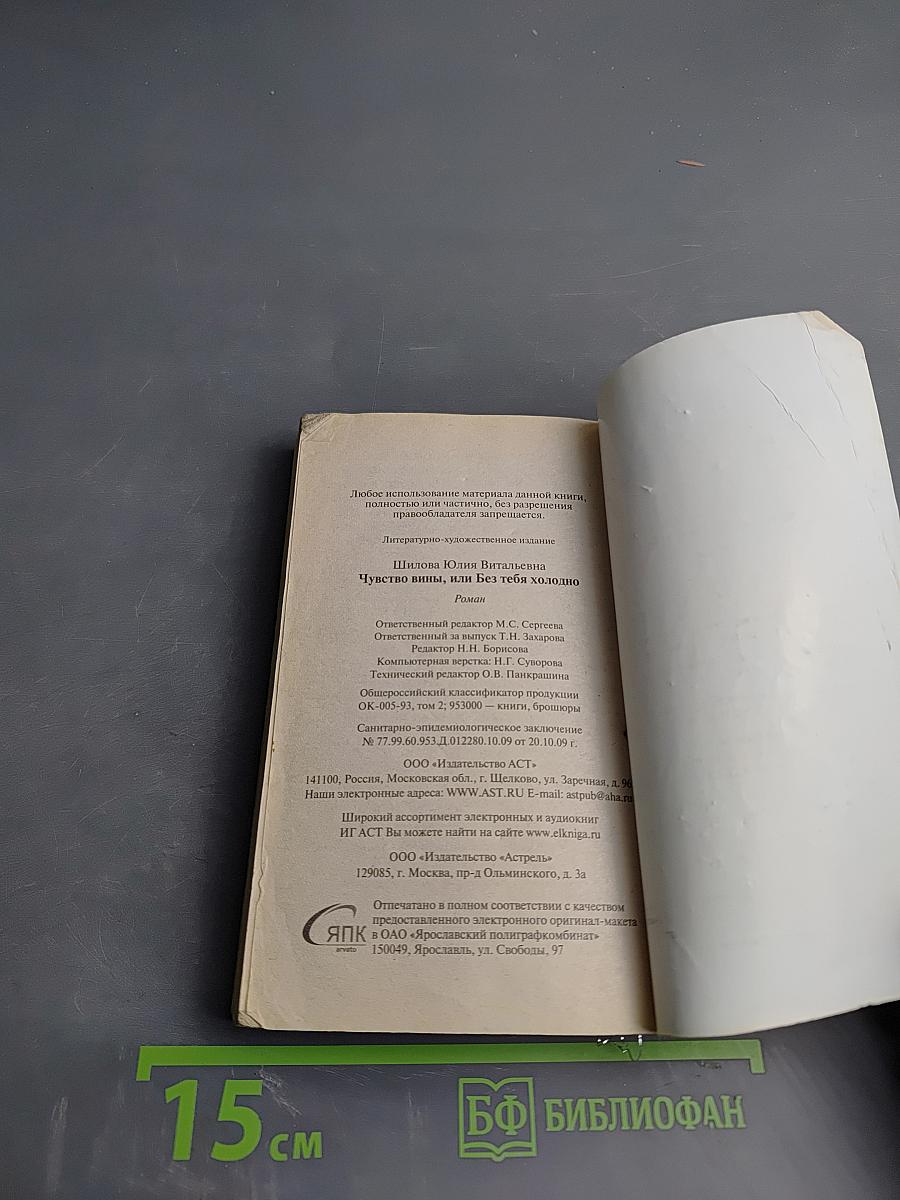 Чувство вины, или Без тебя холодно