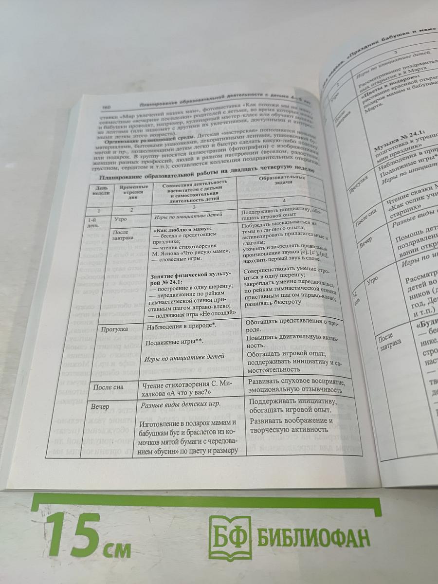 Комплексное планирование образовательной деятельности с детьми 4-5 лет