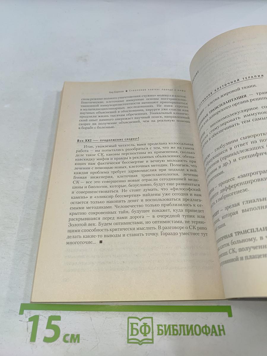 Стволовые клетки. Правда и мифы