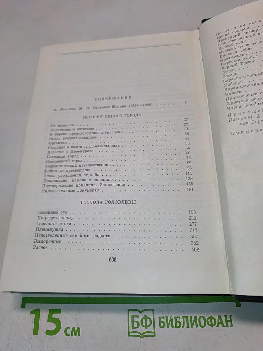 История одного города. Господа Головлевы. Сказки