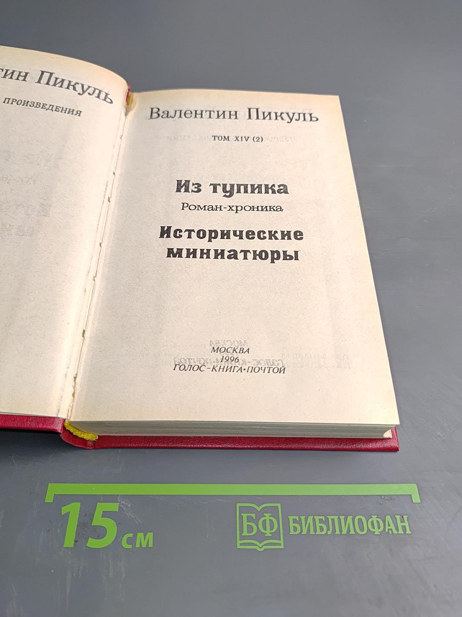 Из тупика. Исторические миниатюры