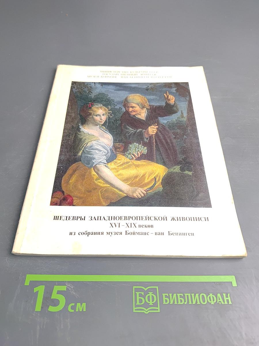 Шедевры западноевропейской живописи XVI-XIX веков из собрания музея Бойманс - ван Бёнинген