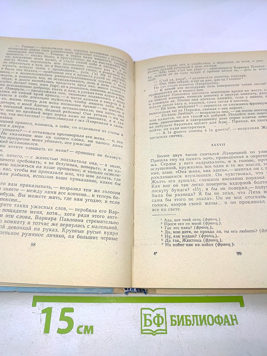 Дворянское гнездо. Ася. Вешние воды. Для 6 класса