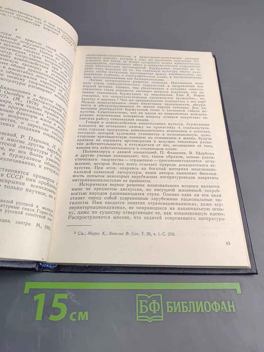 Проблемы взаимодействия советских национальных литератур