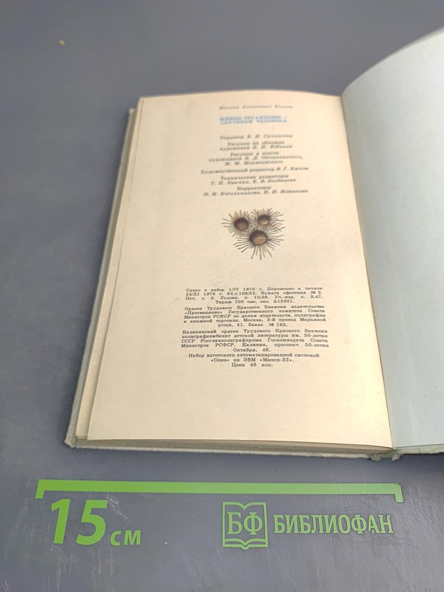 Живые организмы - спутники человека