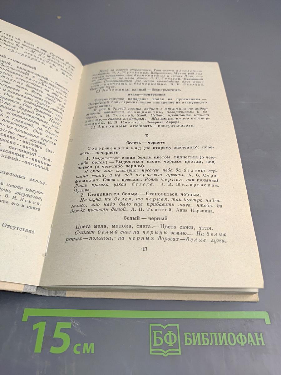 Школьный словарь антонимов русского языка