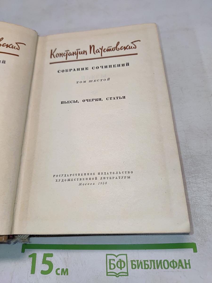 Собрание сочинений. Том шестой. Пьесы, очерки, статьи