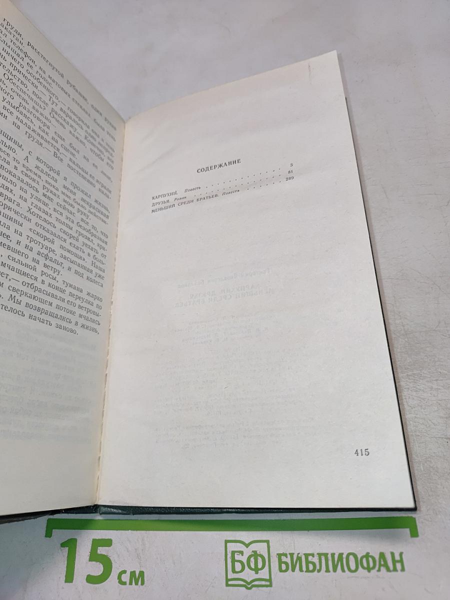 Карпухин. Друзья. Меньший среди братьев