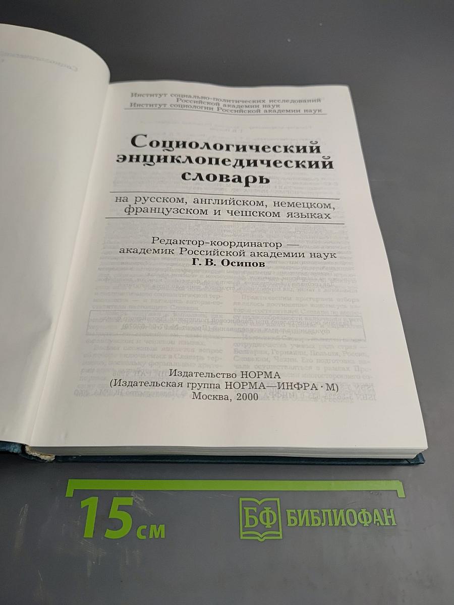 Социологический энциклопедический словарь