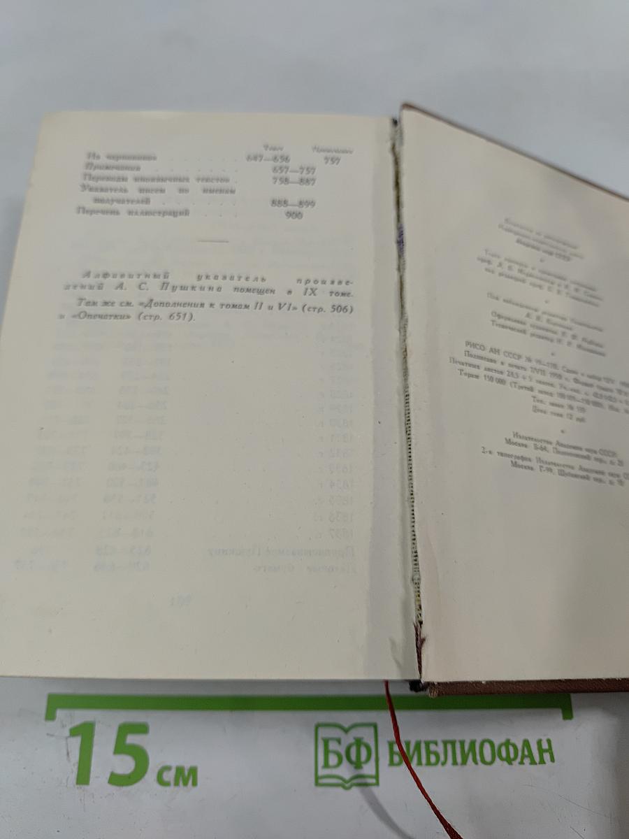 А.С. Пушкин. Том десятый. Письма