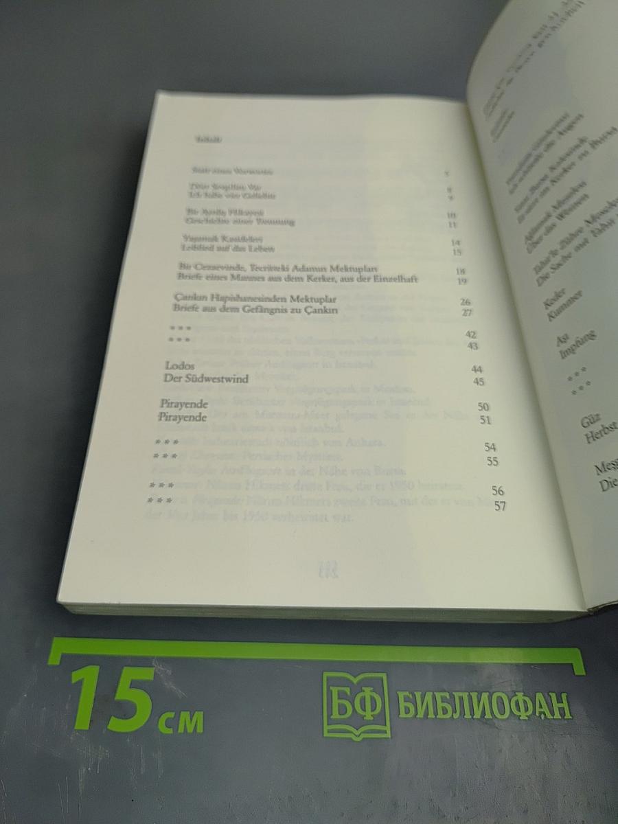 Das schönste Meer ist das noch nicht befahrene / En Güzel Deniz Henüz Gidilmemiş Olanıdır. Liebesgedichte