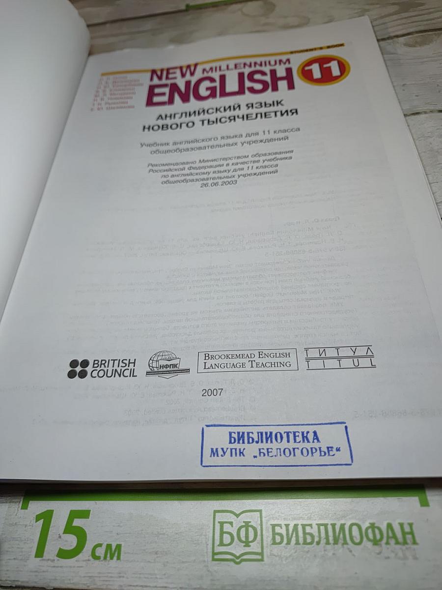 New Millennium English: Английский язык нового тысячелетия. 11 класс