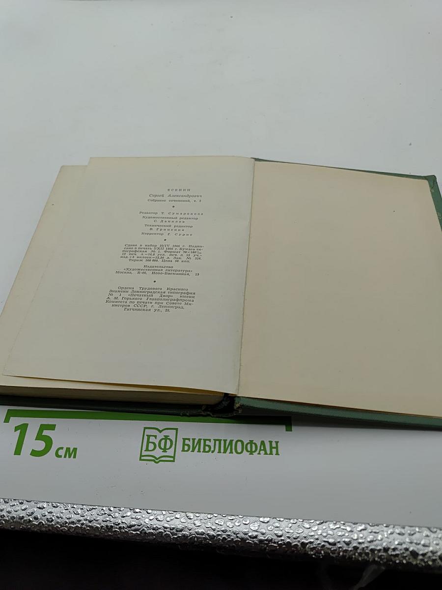 Сергей Есенин. Собрание сочинений. Том третий. Стихотворения и поэмы (1924-1925)