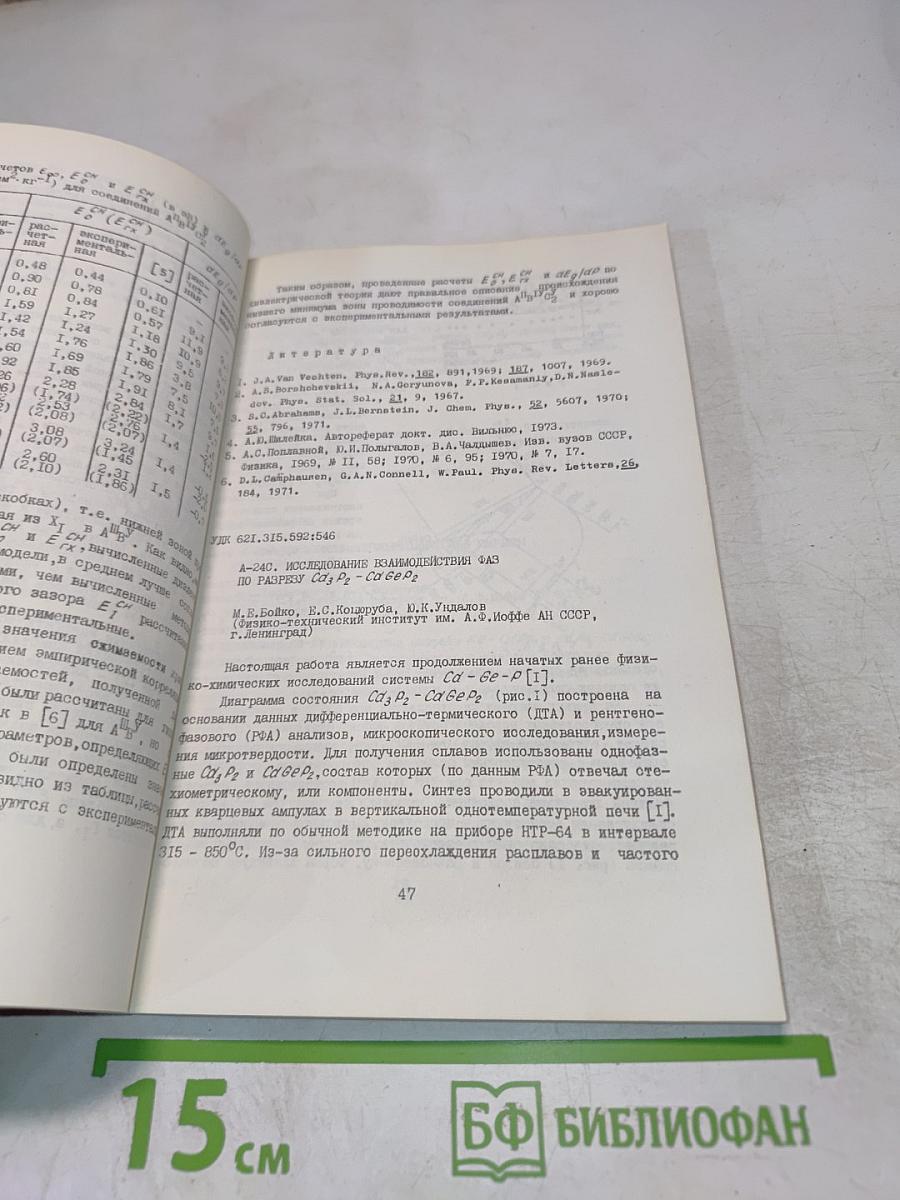 Всесоюзная конференция 'Тройные полупроводники и их применение'. Тезисы докладов