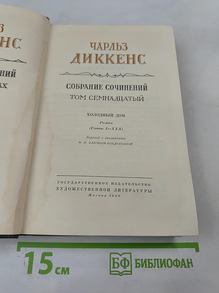 Холодный дом. Собрание сочинений. Том семнадцатый