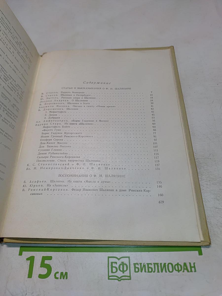 Федор Иванович Шаляпин. Статьи. Высказывания. Воспоминания о Ф. И. Шаляпине