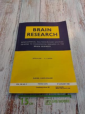 Brain Research. International Multidisciplinary Journal Devoted to Fundamental Research in the Brain Sciences. Vol. 182, No. 2