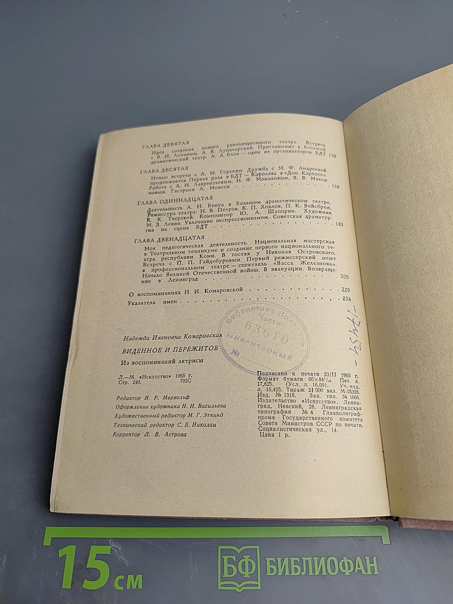 Виденное и пережитое