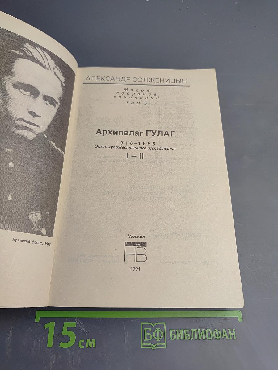 Архипелаг ГУЛАГ. Опыт художественного исследования. 1918-1956. I-II. Том 5