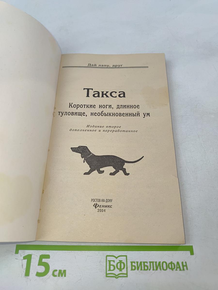 Такса. Короткие ноги, длинное туловище, необыкновенный ум