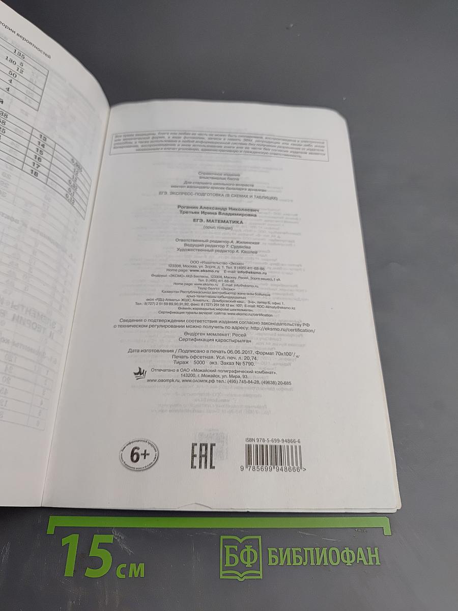 ЕГЭ. Математика. Экспресс-подготовка в схемах и таблицах