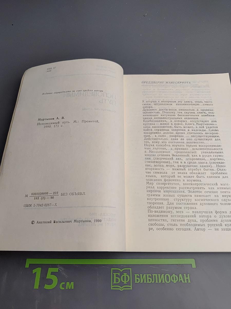 Исповедимый путь. Философские этюды