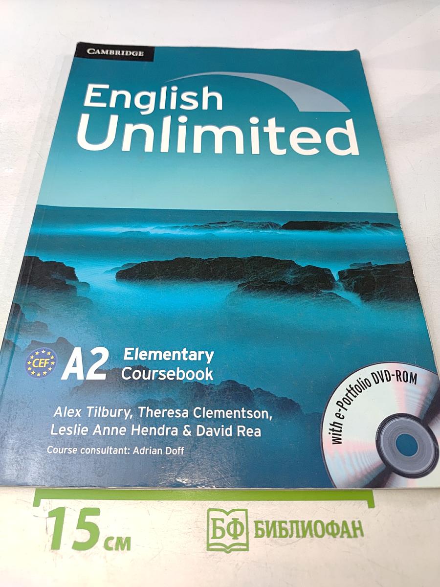 English Unlimited A2 Elementary Coursebook with e-Portfolio DVD-ROM