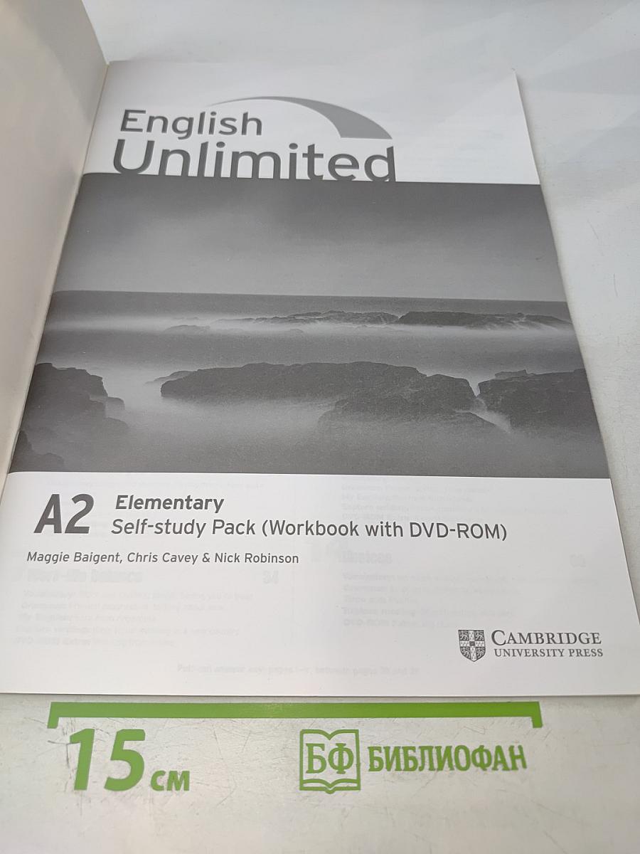 English Unlimited A2 Elementary Self-study Pack